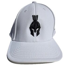 Spartan Pacific Headwear Pro Model L-Xl 7 3/8-8 Fitted A9 Viken White Black Hat